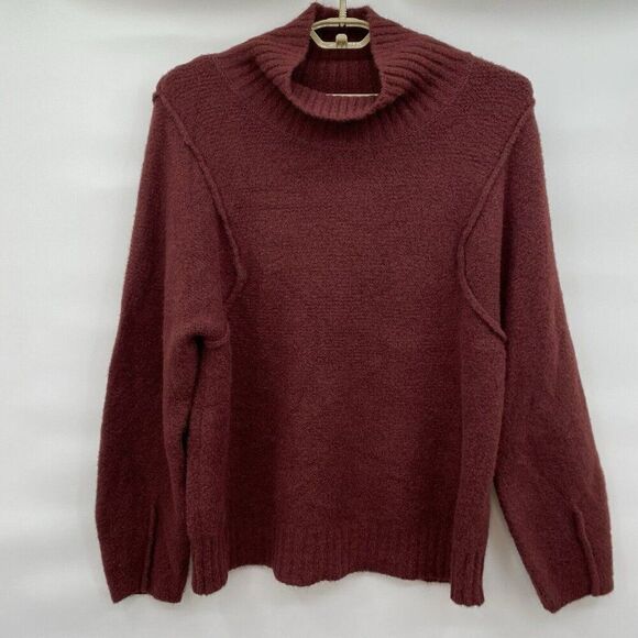 Universal Thread Mock Neck Maroon‎ Sweater Soft Size XL Comfort Warm Cozy - Picture 1 of 4